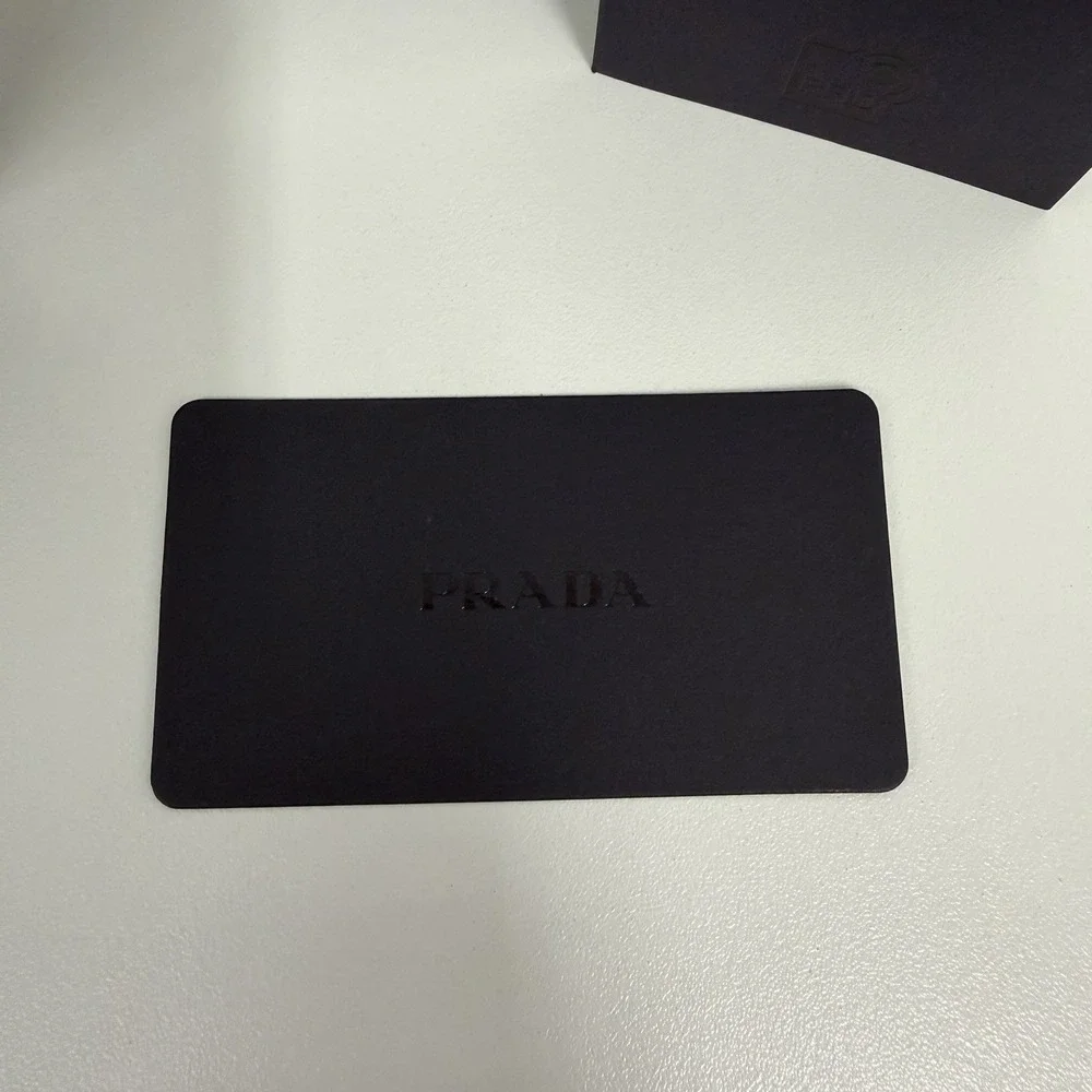 Authentic Mens Prada Bi Fold Saffiano Wallet Black NIB 2MO513 $795.00